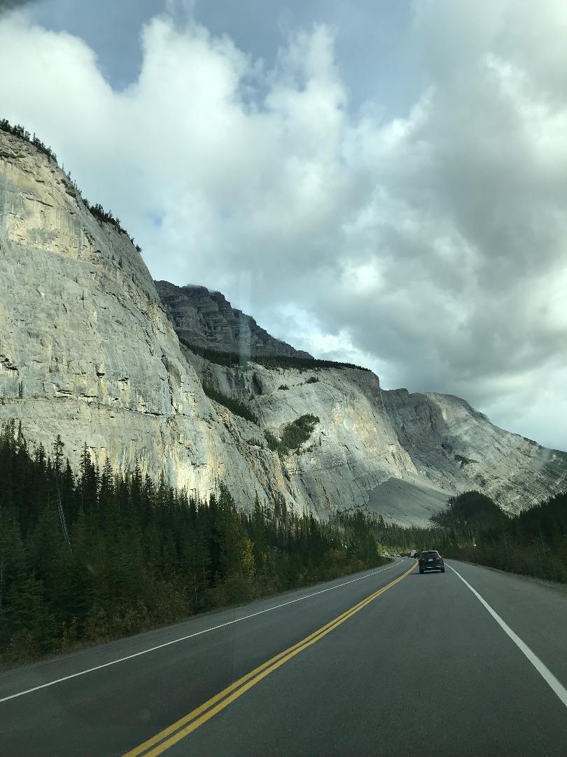 Rocky Mountain valley carved by glacial movement