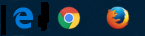 Browser icons: Internet Explorer, Chrome, and Firefox